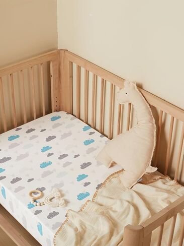 Baby Crib Sheets for Boys Girls, Super Soft Toddler Bed Sheets, 2 Pack Sheets for Standard Crib Mattress 28x52in, Brilliant Little Flowers in Saudi Arabia