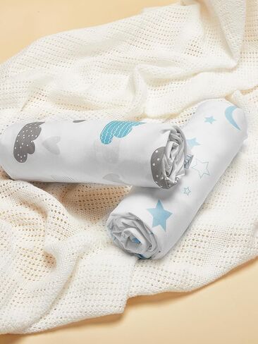 Baby Crib Sheets for Boys Girls, Super Soft Toddler Bed Sheets, 2 Pack Sheets for Standard Crib Mattress 28x52in, Brilliant Little Flowers in Saudi Arabia