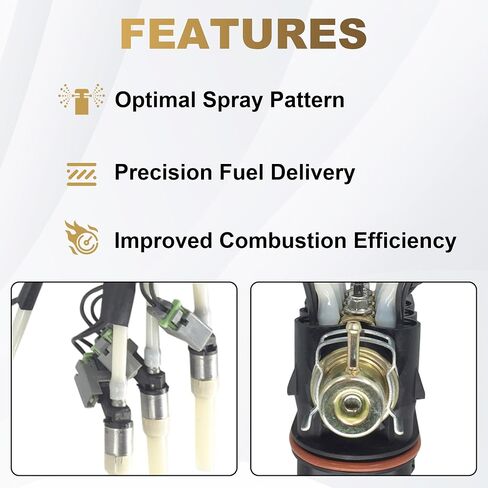 Partsflow Spider Fuel Injector Compatible With 1996-2002 GMC Savana C1500 C2500 C3500 K1500 K2500 K3500/Yukon Chevy C1500 C2500/Suburban C3500 FJ504 17114163 2173029 93441235 FJ105 in Saudi Arabia