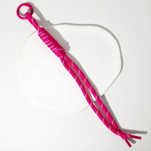 20pcs Handwoven Nylon Rope Keychain with Colorful Paracord,Womem Bead Letter Bag Charm Carabiner Knot Lanyard Keyring,for Handbag Friendship Gifts in Saudi Arabia