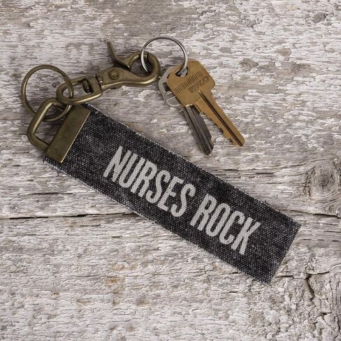 Primitives by Kathy Canvas Keychain, 8.75" x 1.5", Nurses Rock in Saudi Arabia