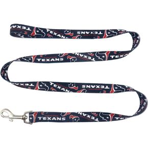 Littlearth Unisex-Adult NFL Houston Texans Pet Leash, Team Color, 1" x 60"