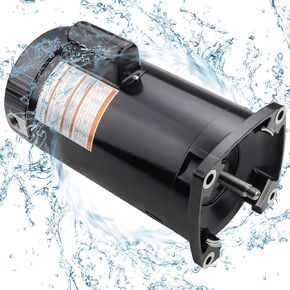 محرك مضخة حمام السباحة B2855 - 2 حصان 3450 دورة في الدقيقة 230 فولت 10 أمبير مع شفة مربعة من الفولاذ المقاوم للصدأ، محرك مضخة حمام سباحة مستمر أحادي الطور لحمامات السباحة الداخلية وفوق الأرض in Kuwait
