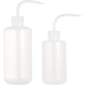 Wash Bottle,Squeeze Bottle,LDPE,New Life Tattoo 500ml/16OZ 2pcs Label Plastic Tattoo Green Soap Cleaning Washing Bottle
