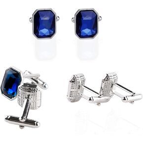 4 Pairs cufflinks set,la luen fashion Cufflinks set for men Women Tuxedo Shirt Studs Fits Business Wedding Party Jewelry Gift