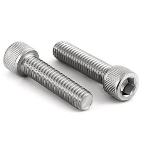 1/4-20 x 1" Socket Head Cap Screws, Allen Socket Drive, Stainless Steel 18-8 (304), Full Thread, Bright Finish, Machine Thread, 50 PCS