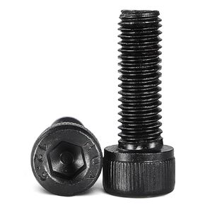 M6-1.0 x 20mm Socket Head Cap Screws, 12.9 Grade Alloy Steel, Black Oxide Finish, Machine Thread, Allen Socket Drive, Quantity 25
