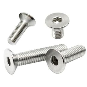 M4-0.7 x 25mm Flat Head Socket Cap Screws Bolts, Stainless Steel 18-8 (304), Bright Finish, Allen Socket Drive,Machine Screws Inner Hex Screw Fasteners Bolts (50pcs)