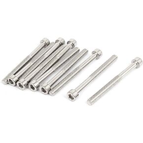 uxcell M6x65mm Stainless Steel Hex Key Socket Head Cap Screws Bolts 10pcs