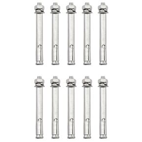 Hex Sleeve Anchor RLECS 10PCS 304 Stainless Steel Sleeve Anchors Bolts,Sleeve Anchors Nuts and Washers Expansion Bolts, M6x70mm