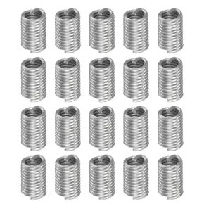 20pcs Wire Thread Inserts M8 x 1.25 3D 304 Stainless Steel Helical Coiled Wire Threaded Sleeve