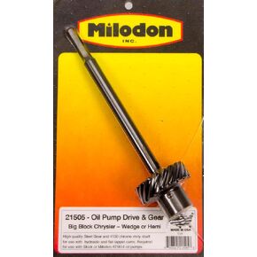 Milodon 21505 7-7/8" Oil Pump Shaft with Steel Gear for Big Block Mopar