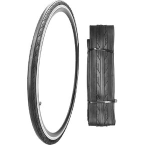 1 or 2 Pack 700X23C/25C/28C/35C Road Bike Tires with or Without 2 Inner Tubes Presta Valve and 2 levers for City Commuter Road Pavement Garden Trail Bike Tires