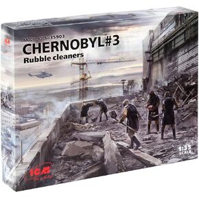 ICM 35903 Plastic Figure Model Chernobyl#3. Rubble Cleaners (5 Figures) - Scale 1:35