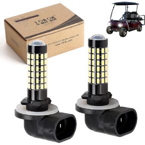 881 Golf Cart Head Light Bulb for EZGO, Club Car DS & Precedent, Headlight or Fog Light Replacement Bulb, Pack of 2