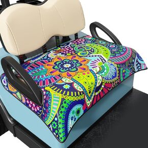 Universal Golf Cart Seat Cover Blanket Cushion Cover for EZGO TXT RXV/Club Car DS Precedent, Seat Towel for 2/4 Person Seats Suitable for All Weather
