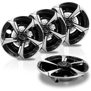 Golf Cart Wheel Covers Hub Caps for EZGO, Club Car, Yamaha Most Golf Carts- 8 Inch Set of 4, Golf Cart Hub Cap