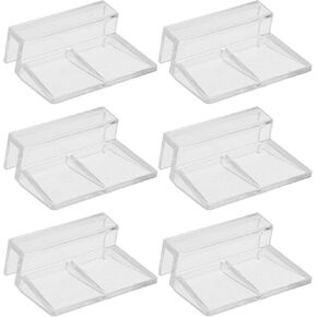 6 قطعة لون واضح الاكريليك حوض للأسماك غطاء زجاجي كليب حامل الدعم ، 6 مللي متر in Kuwait