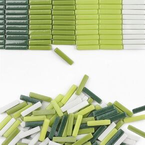 Stick Mosaic Tiles for Crafts,228g Multi Colors Glass Mosaic Pieces Bulk, Linear Shape for DIY Art Crafts Supplies and Mosaic Projects