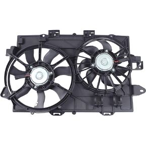 621-052 Engine Radiator Dual Cooling Fan for Chevrolet Equinox Pontiac Torrent 2006-2008, GM3115204 19129813 19129815