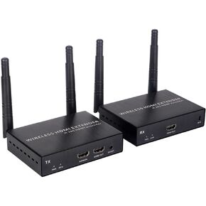 EXVIST Wireless HDMI Extender 1x Receiver Only, Up to 656 Feet, IR Support, Suitable for Transmitting Video from Laptop, PC, YouTube, Xbox One, PS4 to HDTV or Projector