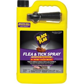 Black Flag Flea & Tick Killer Home Treatment & Growth Regulator,Ready-To-Use Spray, 1-Gallon, 4-Pack
