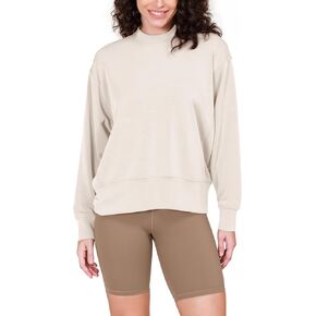 ODODOS Modal Soft Long Sleeve Oversized Sweatshirts for Women High Crew Neck Relaxed Pullover Tops in Kuwait