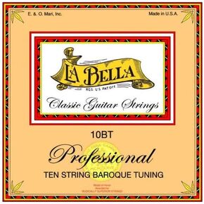 La Bella 10BT Baroque Tuning Classical Guitar Strings