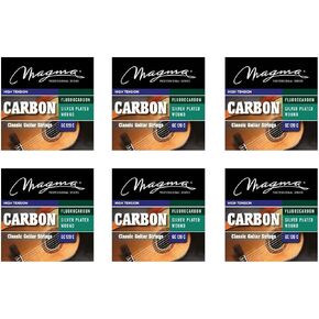 Magma Classical Guitar Strings - Medium Tension Fluorocarbon Nylon Trebles & Silver Plated Copper Basses (GC110C) - 1 Set