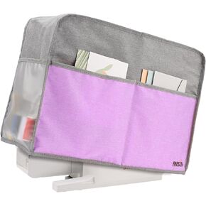 FINESUN Dust Cover for Sewing Machine, Sewing Machine Cover with Pockets for Most Standard Singer, Brother & Bernina Sewing Machine Purple