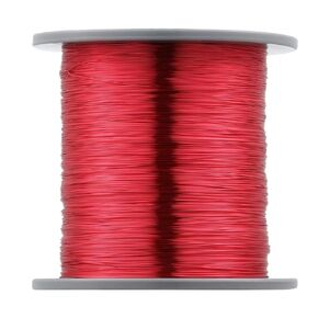 30 AWG Magnet Wire - Enameled Copper Wire - Enameled Magnet Winding Wire - 1.0 lb - 0.0098" Diameter 1 Spool Coil Red Temperature Rating 155℃