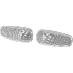 X AUTOHAUX Pair Front Signal Side Marker Light Lens Cover for Dodge Sprinter 2500 3500 2003-2006 5124431AA 05124431AA