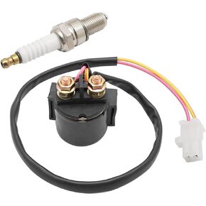 M MATI Starter Solenoid Relay & Spark for Yamaha Warrior 350 87-03 Big Bear 350 Moto-4 350 250 225 200 85-96 Timberwolf 250 92-00 Kodiak 400 93-95 4KD-81940-00-00 D8E-A0000-00-00 D7E-A0000-00-00