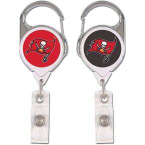 WinCraft NFL Tampa Bay Buccaneers Premium Retractable Badge Holder, One Size, Team Color