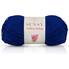 Sensy Softee Baby Yarn, 3.5 oz, 275 Yards, Gauge 3 Light (Creamy)