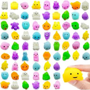 150 Pcs Mochi Squishy Toys Mini Stress Relief Toys Kawaii Squishies Party Favors,Classroom Prizes,Easter Eggs,Birthday Gift,Goodie Bag Stuffers