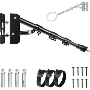 Ring Light Wall Mount- 41.7in/106cm, Adjustable Wall Mount Triangle Boom Arm with 180° Flexible Rotation, for Photography Strobe Light, Monolight, Softbox, Reflector, Studio Video Light