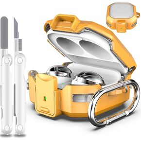 Secure Lock Armor Case Fit Design for Galaxy Buds FE (2023) / Galaxy Buds2 Pro Case (2022) / Galaxy Buds Pro (2021) /Galaxy Buds 2 (2021)/Galaxy Buds Live (2020) Cover with Kit-Armor Lavender