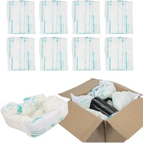 8 Pack 16"x14" Foam Bags For Shipping, Expanding Foam for shipping, Instant Pack Quick Expanding Foam Packaging Bags, Packing, Mailing and Shipping Solutions