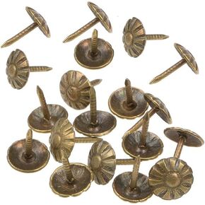 Upholstery Tacks, 200pcs 7/16 Inch Furniture Tacks Nails,Upholstery Nails for Furniture DIY Decorative,DIY Project, Home Decor (Silver)