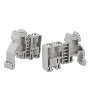uxcell 2 Pcs 35mm Din Rail Screw Fixed Terminal Block End Stopper Clamps