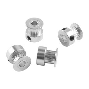 FYSETC 3D Printer Voron2.4 Part 2GT Synchronous Wheel: 16 Teeth 5mm Bore 6mm Width 2GT Belt Aluminum Timing Pulley Wheel X Y Axis Motion Replacement Accessory (Pack of 4）