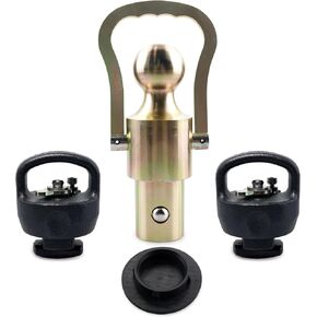 60618 Puck System Gooseneck Hitch Ball Kit Compatible with 2013-2023 Dodge RAM 2500 3500 2-5/16 Inch for Truck Bed with 2 Gooseneck Safety Chain Anchors 30000 Lbs GTW/ 7500 Lbs VTW in Kuwait