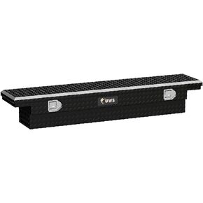 UWS EC10312 63-Inch Gloss Black Heavy-Wall Aluminum Slim Truck Tool Box with Low Profile, RigidCore Lid