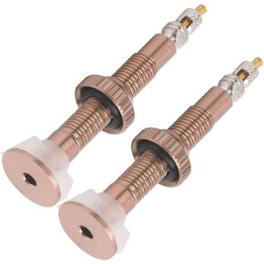 Bike Extender Valves, 1 Pair 40mm Bike Extended Air Valve Tubeless Presta Valve Core Nozzle for Mountain Bike(Brown) Riding