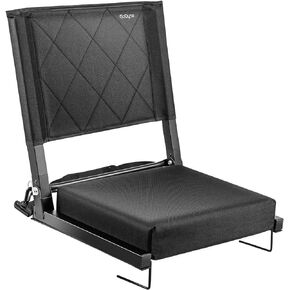 Stadium Seats with Adjustable Back Support Portable Bleacher Seats with Ultra Padded and Shoulder Strap for Sports Events