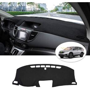 Cartist Flannel Dashboard Cover for Honda CR-V 2012-2016 CRV Dash Cover Nonslip Dashboard Mat Protector Sunshade No Glare