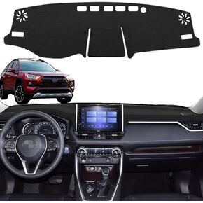 MUSAXA لملحقات Toyota Rav4 2024 2023 2022 2021 2020 2019 غطاء لوحة القيادة حصيرة مخصصة ملائمة داش غطاء السجاد حامي غطاء وحدة التحكم المركزية داش مات داش غطاء لتويوتا Rav4 in Kuwait
