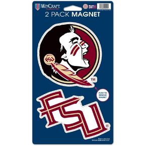 WinCraft NCAA Florida State University WCR29058024 Magnets (2 Pack), 5" x 9"