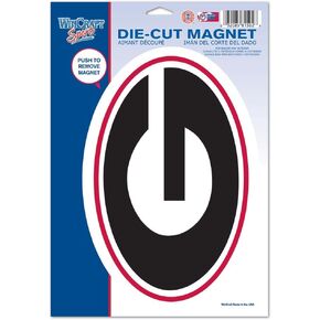WinCraft NCAA Georgia, University of 81502011 University of Georgia Die Cut Logo Magnet, Small, Black